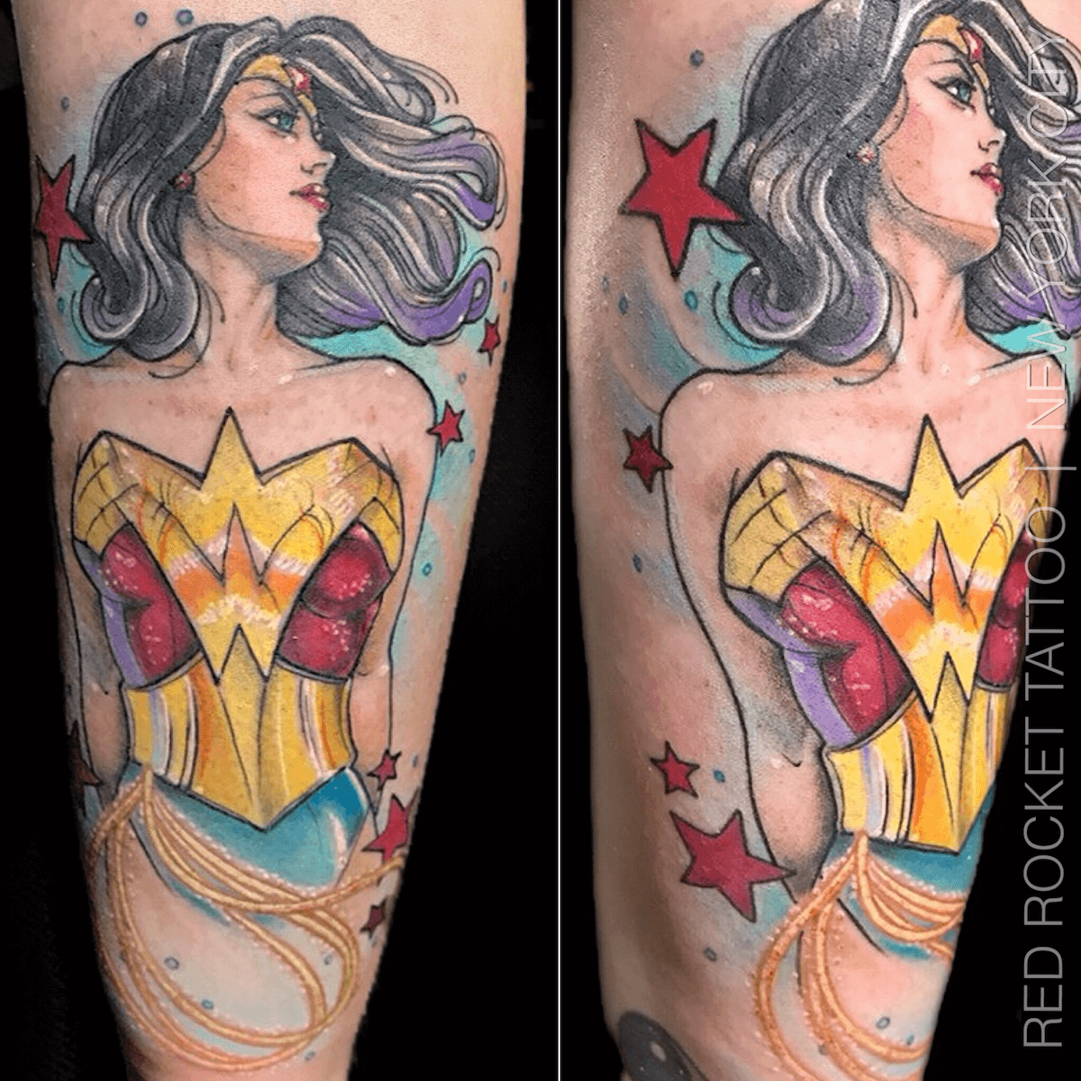 My love for Wonder Woman is skin deep Darkseid War tattoo  rDCcomics